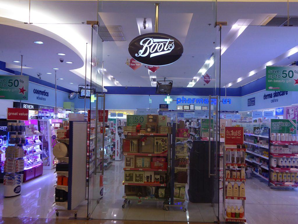 Boots the chemist shop in Bangkok