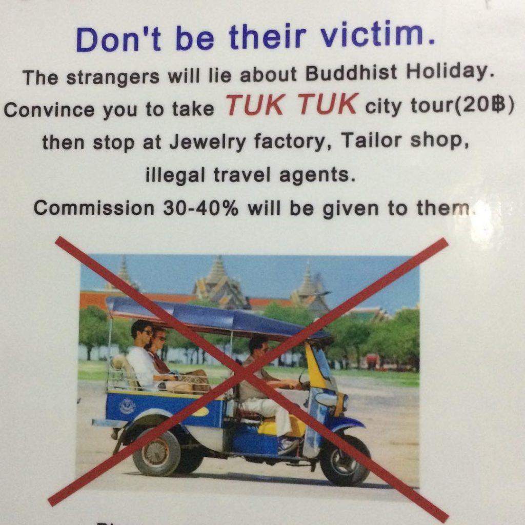 Tuk Tuk Scams Bangkok Travel Tips